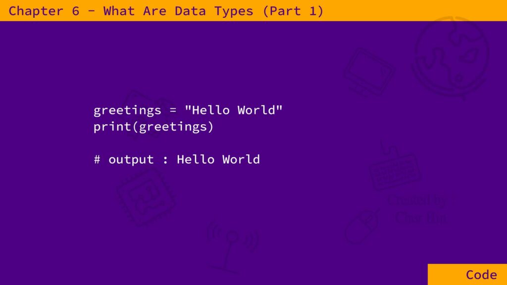 What are data types in Python programming | 6